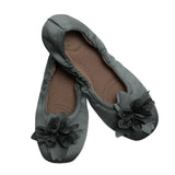 Grace satin moor Ballerina pampuschen Freisteller