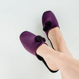Ginger satin aubergine