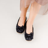 Daisy satin schwarz