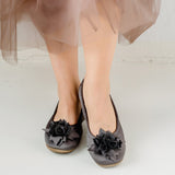 Grace satin taupe